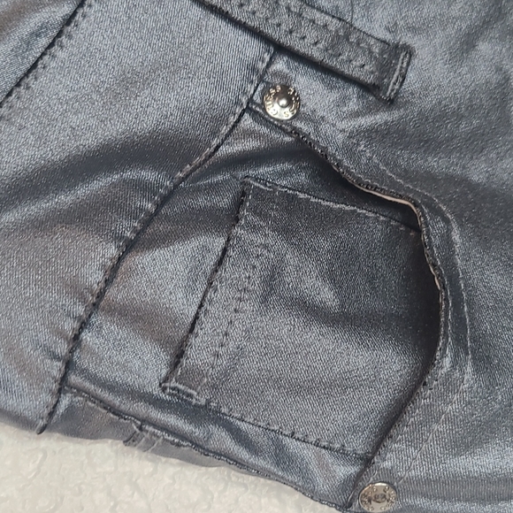 Guess ice blue metallic skinny jeans small - Picture 6 of 10